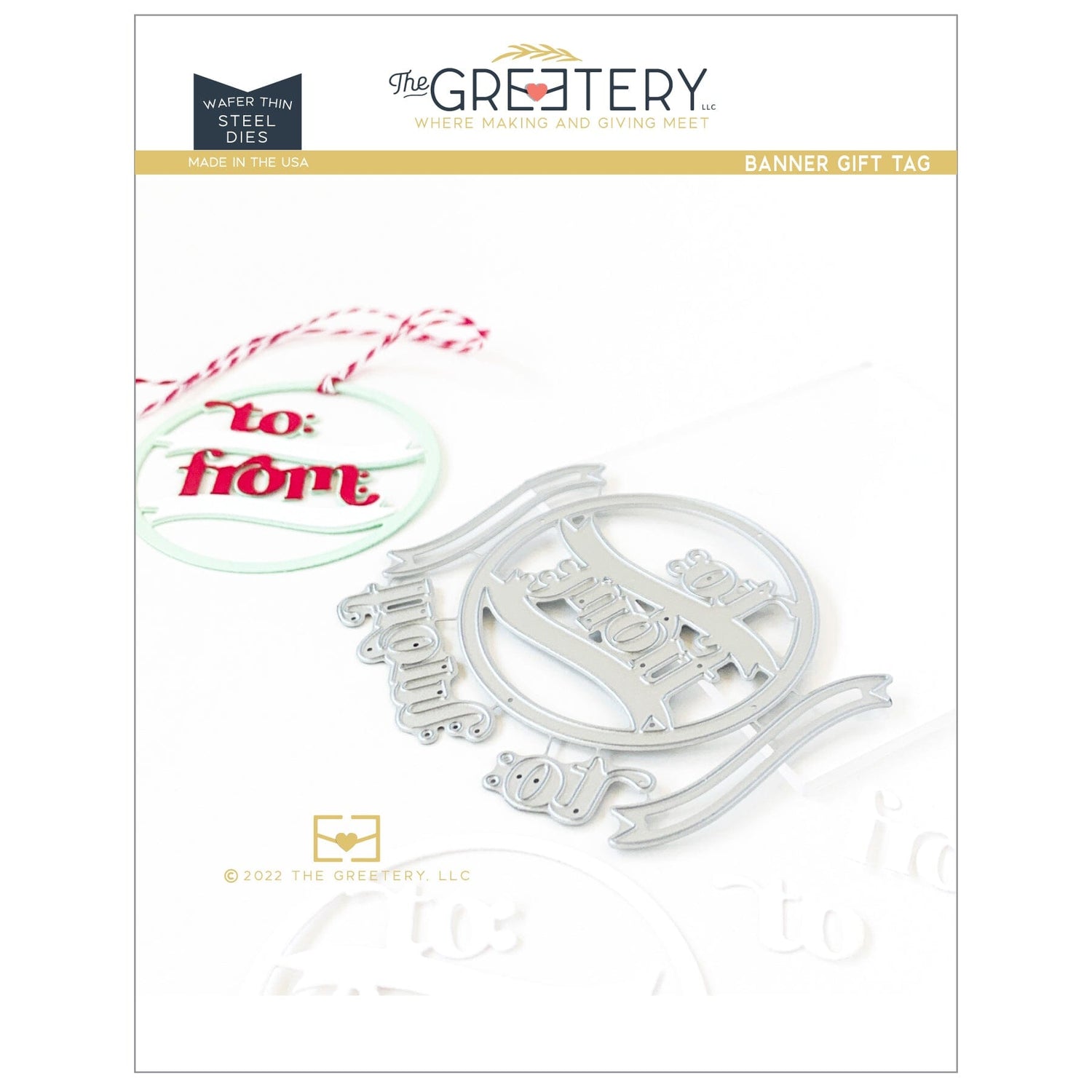 Banner Gift Tag Die